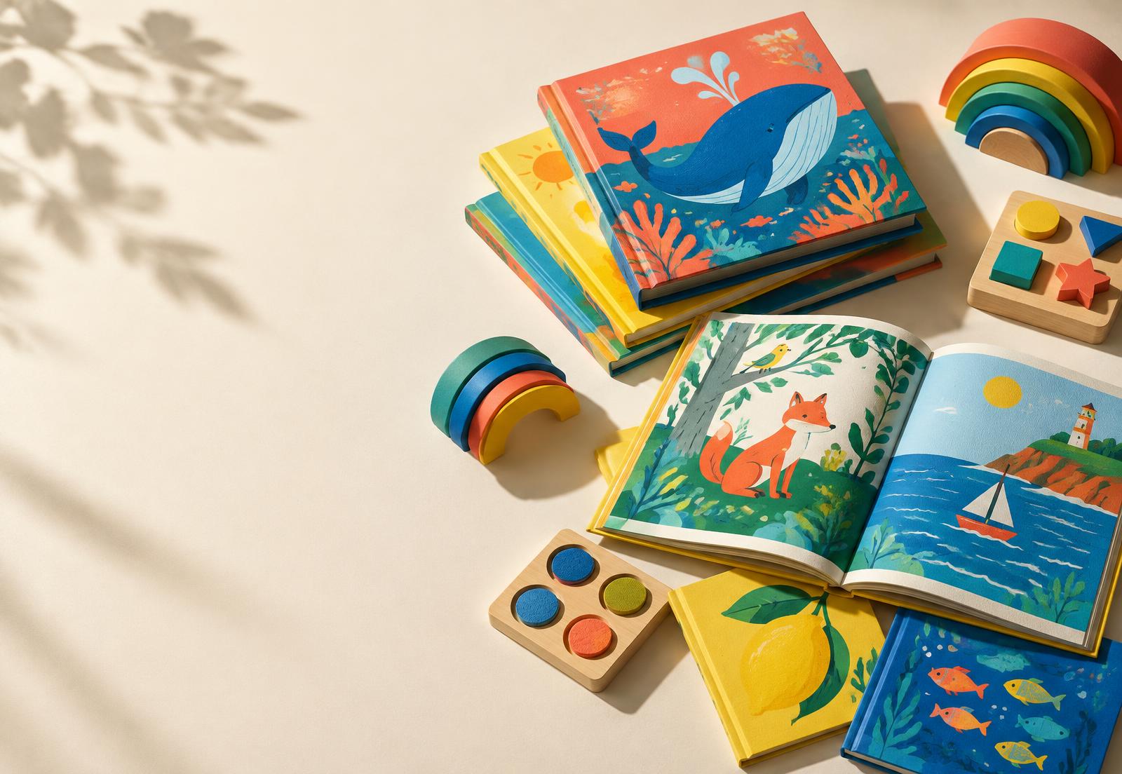 Livros infantis ilustrados e materiais educativos